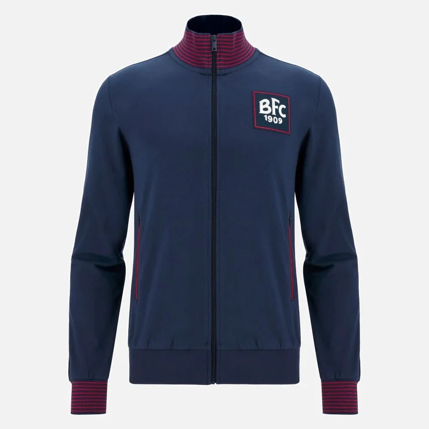 Sudadera con cremallera completa de la línea para aficionados del Bologna FC 1909 2025/26 Sudadera con cremallera completa de la línea para aficionados del Bologna FC 1909 2025/26