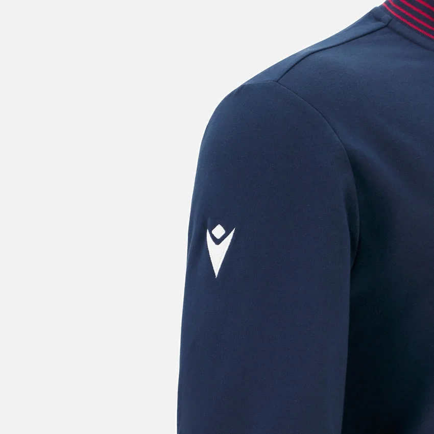 Sudadera con cremallera completa de la línea para aficionados del Bologna FC 1909 2025/26 Sudadera con cremallera completa de la línea para aficionados del Bologna FC 1909 2025/26