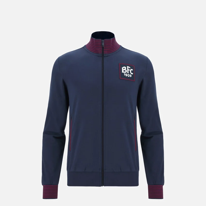 Sudadera con cremallera completa de la línea para aficionados junior del Bologna FC 1909 2025/26 Sudadera con cremallera completa de la línea para aficionados junior del Bologna FC 1909 2025/26