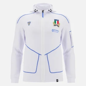 Sudadera con cremallera completa para adultos Italia Rugby 2025/26 Athleisure Sudadera con cremallera completa para adultos Italia Rugby 2025/26 Athleisure