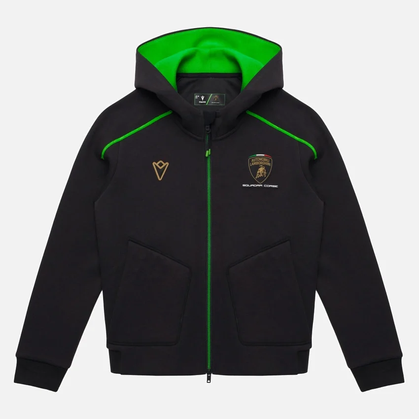 Sudadera con cremallera completa para niño de Automobili Lamborghini Squadra Corse Sudadera con cremallera completa para niño de Automobili Lamborghini Squadra Corse