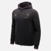 Sudadera con cremallera completa tricolor negra para hombre de Automobili Lamborghini Squadra Corse
