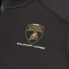 Sudadera con cremallera completa tricolor negra para niño de Automobili Lamborghini Squadra Corse