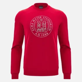 Sudadera de cuello redondo sin cepillar de la colección Unibo Red para Adultos