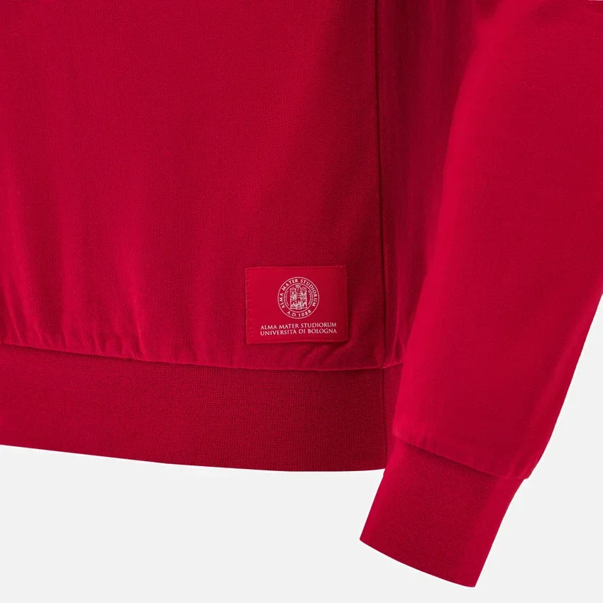 Sudadera de cuello redondo sin cepillar de la colección Unibo Red para Adultos Sudadera de cuello redondo sin cepillar de la colección Unibo Red para Adultos