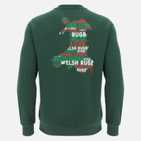Sudadera verde para aficionados del Welsh Rugby 2025/26